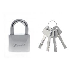 Замок навесной хромированное покрытие 50 мм, фото  - Метэкс