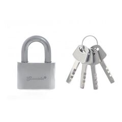 Замок навесной хромированное покрытие 60 мм, фото  - Метэкс