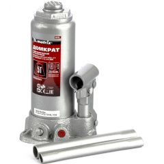 Домкрат гидравлический бутылочный (5 т, 216-413 мм) MATRIX 50756, фото  - Метэкс