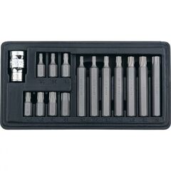 Набор бит TORX хвостовик-шестигранник 10 мм 15 предметов STELS 11315, фото  - Метэкс