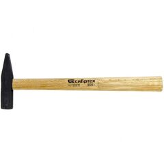 Молоток слесарный 300 г квадратный боек деревянная рукоятка СИБРТЕХ 10214, фото  - Метэкс