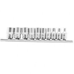 Набор торцевых головок 1/4" 4-13 мм 12-ти гранные 10 шт STELS 13606, фото  - Метэкс