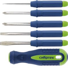 Набор отверток 5 шт со сменными насадками СИБРТЕХ 13384, фото  - Метэкс