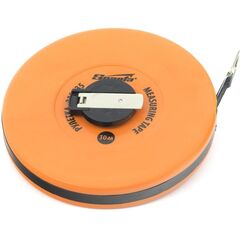 Рулетка геодезическая 30 м х 12,5 мм лента ПВХ, закрытый круглый корпус SPARTA 312235, фото  - Метэкс