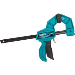 Струбцина реечная быстрозажимная 150 мм пистолетного типа пошаговый механизм GROSS 20700, фото  - Метэкс