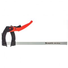 Струбцина реечная быстрозажимная рычажно-храповой механизм 300 х 90 х 390 мм MATRIX 20738, фото  - Метэкс