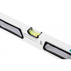 Уровень алюминиевый 600 мм усиленный, рукоятки, фрезерованный, 3 глазка, магнитный GROSS 34370, фото  - Метэкс