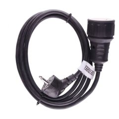 Удлинитель бытовой с заземлением 2 м 1 розетка 95916, фото  - Метэкс