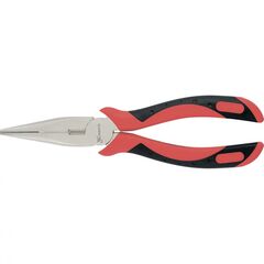 Длинногубцы 200 мм прямые Grand никелированные двухкомпонентные рукоятки MATRIX 17138, фото  - Метэкс