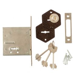 Замок врезной 3В-1 сувальдный, фото  - Метэкс