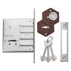 Замок врезной 3В-3 цилиндрованный, фото  - Метэкс