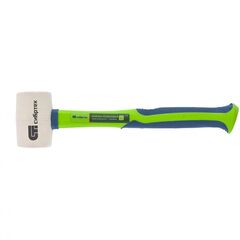 Киянка резиновая 225 г белая резина фибергласовая рукоятка СИБРТЕХ 11166, фото  - Метэкс