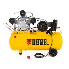 Компрессор ременной масляный (3 кВт, 504л/мин, 100л, 380В) DENZEL PC 3/100-504 (58098), фото  - Метэкс