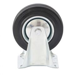 Колесо неповоротное d 200мм, крепление платформенное, фото  - Метэкс