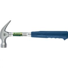 Молоток-гвоздодер 560 г металлическая трубчатая обрезиненная рукоятка боек 29 мм СИБРТЕХ 10438, фото  - Метэкс