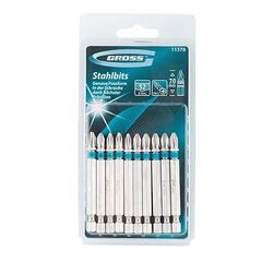 Бита PH2 х 70 10 шт GROSS 11378, фото  - Метэкс