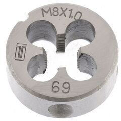 Плашка ручная М8 х 1.0 мм 9ХС Сибртех, фото  - Метэкс