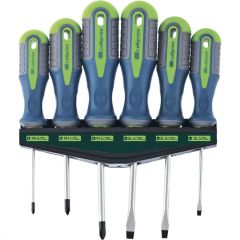 Набор отверток 6 шт 3 компонентная рукоятка СИБРТЕХ 13374, фото  - Метэкс