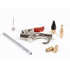 Пистолет пневматический продувочный MATRIX с 6 насадками (9,87 бар, 400 л/мин) 57336 (57336), фото  - Метэкс