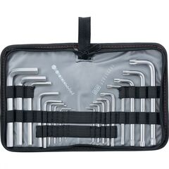 Набор ключей имбусовых 1,5-10 мм HEX-TORX  18 шт короткие MATRIX 12314, фото  - Метэкс