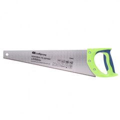 Ножовка по дереву 400 мм 7-8 TPI "Зубец" каленый зуб 2D двухкомпонентная рукоятка СИБРТЕХ 23802, фото  - Метэкс