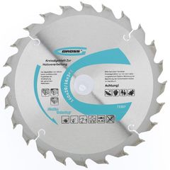 Пильный диск по дереву 160 x 20 мм 24 зуба кольцо 16/20 GROSS 73307, фото  - Метэкс