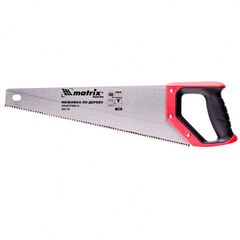 Ножовка по дереву 400 мм 5-6 TPI каленый крупный зуб 2D двухкомпонентная рукоятка MATRIX 23556, фото  - Метэкс