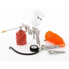 Набор пневмоинструмента MATRIX из 5 предметов 57304 (57304), фото  - Метэкс