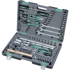 Набор инструментов 1/2", 1/4" усиленный кейс 119 предметов STELS 14112, фото  - Метэкс