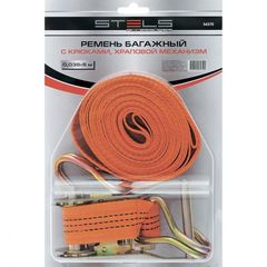 Ремень багажный 5х0,038м с крюками храповый механизм STELS 54370, фото  - Метэкс