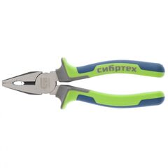 Плоскогубцы 180 мм двухкомпонентные рукоятки СИБРТЕХ 17054, фото  - Метэкс