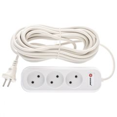 Удлинитель бытовой без заземления 7 м 3 розетки 95728, фото  - Метэкс