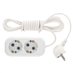 Удлинитель бытовой с заземлением 3 м 2 розетки 95761, фото  - Метэкс