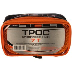 Трос буксировочный 7 тонн 2 крюка сумка на молнии STELS 54382, фото  - Метэкс