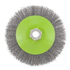 Щетка для УШМ 125 мм М14 "тарелка" витая проволока Сибртех, фото  - Метэкс