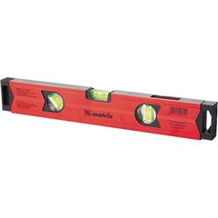 Уровень алюминиевый 800 мм магнитный, фрезерованный, 3 глазка (1 зеркальный), усиленный MATRIX 34708, фото  - Метэкс