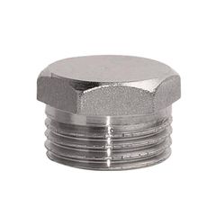 Заглушка никелированная резьб. 40 (1 1/2") НР, фото  - Метэкс