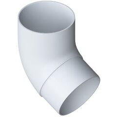 Колено трубы 67 ПВХ белый (16), фото  - Метэкс