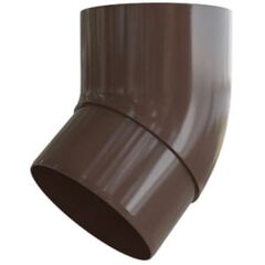 Колено трубы 45 ПВХ шоколад (12), фото  - Метэкс