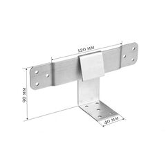 Опора стропил скользящая KUCIS 120х90х40, фото  - Метэкс