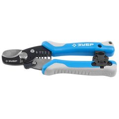 Кабелерез со съемником изоляции и встроенным ножом ЗУБР 22670, фото  - Метэкс