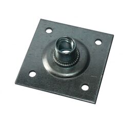 Пластина опорная облегченная М8 60х60х2,0 мм, фото  - Метэкс