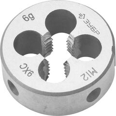Плашка ручная М12 х 1.75 мм 9ХС ЗУБР 4-28022-12-1.75, фото  - Метэкс