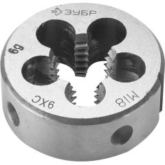 Плашка ручная М18 х 2.5 мм 9ХС ЗУБР 4-28022-18-2.5, фото  - Метэкс