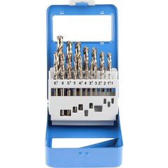 Набор сверл по металлу 1-10 мм (19 шт) КОБАЛЬТ ЗУБР 29626-H19-M, фото  - Метэкс
