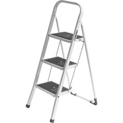 Стремянка широкие ступени 3 ступени стальная СИБИН 38807-03, фото  - Метэкс