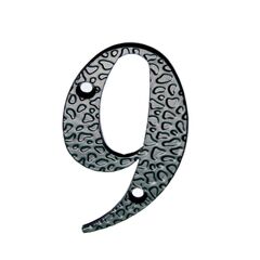 Цифра НОЭЗ 9-110-S черный, фото  - Метэкс