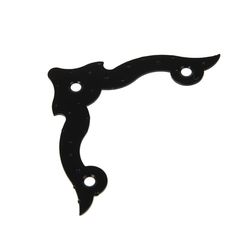 Крепежный уголок оконный (ФИГУРНЫЙ) УДФ 70 черный матовый, фото  - Метэкс