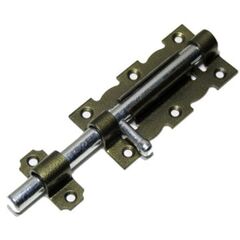 Задвижка дверная НОЭЗ ЗД-110-S ст.бронза/цинк, фото  - Метэкс