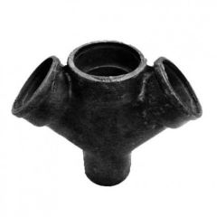 Крестовина чугунная косая 50 х 50, фото  - Метэкс